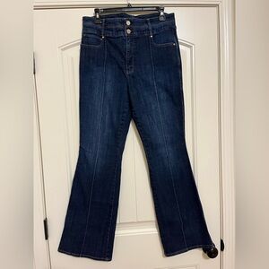 White House Black Market Extra High Rise Skinny Flare Jeans